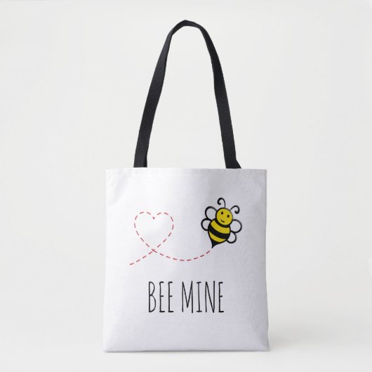Aangepersonaliseerde Valentijn Quote - Bijenmijn C Tote Bag (Voorkant)