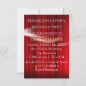 Aangepersonaliseerde Venetiaanse maskeruitnodiging Kaart (Achterkant)