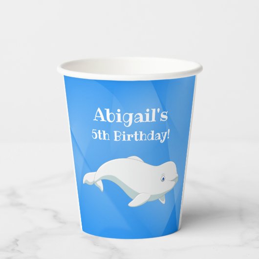 Aangepersonaliseerde verjaardag van de verjaardag  papieren bekers (Achterkant)