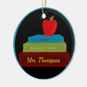 Aangepersonaliseerde versiering voor leraar Keepom Keramisch Ornament (Links)
