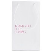 Aangepersonaliseerde verwelkoming monogram bruilof klein cadeauzakje (Achterkant)