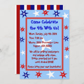 Aangepersonaliseerde Vierde van de Partij van juli Kaart (Voorkant / Achterkant)