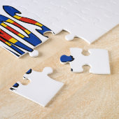 Aangepersonaliseerde vlag voor de eilanden en de Å Legpuzzel (Zijkant)