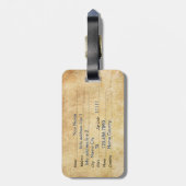 Aangepersonaliseerde  vlag voor patriottisch Veren Bagagelabel (Achterkant verticaal)