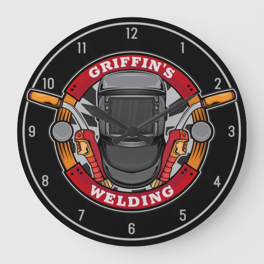 Aangepersonaliseerde wassenmetaalfabricator-lassen grote klok (Voorkant)