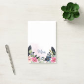 Aangepersonaliseerde Waterverf Floral Post-it® Notes (Kantoor)