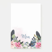 Aangepersonaliseerde Waterverf Floral Post-it® Notes (Voorkant)
