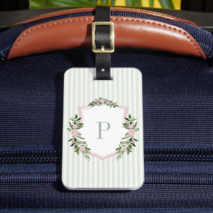 Aangepersonaliseerde Waterverf Floral Wedding Bagagelabel