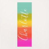 Aangepersonaliseerde Waterverf-kleurenblok bevesti Yogamat (Voorkant)