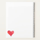 Aangepersonaliseerde Waterverf van de leerlingenad Planner (Achterkant)