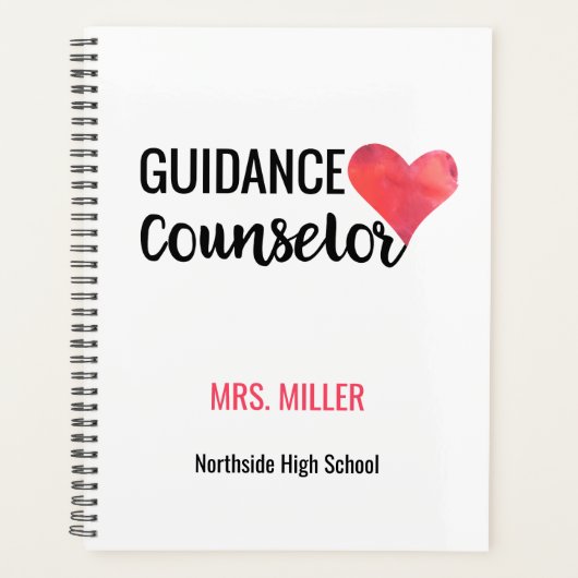 Aangepersonaliseerde Waterverf van de leerlingenad Planner (Voorkant)