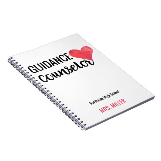 Aangepersonaliseerde Waterverf van de onderwijsadv Notitieboek (Rechterzijde)