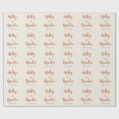 Aangepersonaliseerde Woestijnnaam Weddenschap Cadeaupapier (Vlak)