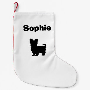 Aangepersonaliseerde Yorkshire Terrier Stocking Kleine Kerstsok