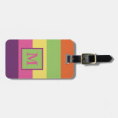 Aangepersonaliseerde zomerstaven Teenslippers Bagagelabel (Voorkant horizontaal)