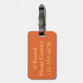 Aangepersonaliseerde zomerstaven Teenslippers Bagagelabel (Achterkant verticaal)