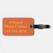 Aangepersonaliseerde zomerstaven Teenslippers Bagagelabel (Achterkant horizontaal)