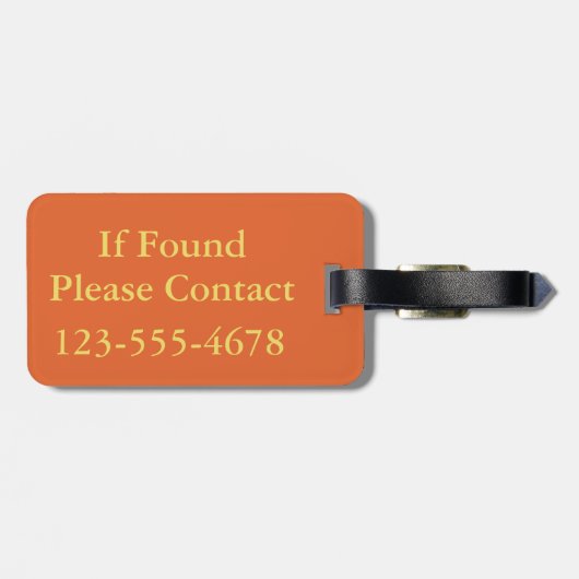 Aangepersonaliseerde zomerstaven Teenslippers Bagagelabel (Achterkant horizontaal)