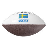Aangepersonaliseerde Zweedse vlag American Football (Gedraaid 270)