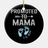 Aangepromoot bij mama Est 2023, eerste keer nieuwe Keramisch Ornament (Achterkant)