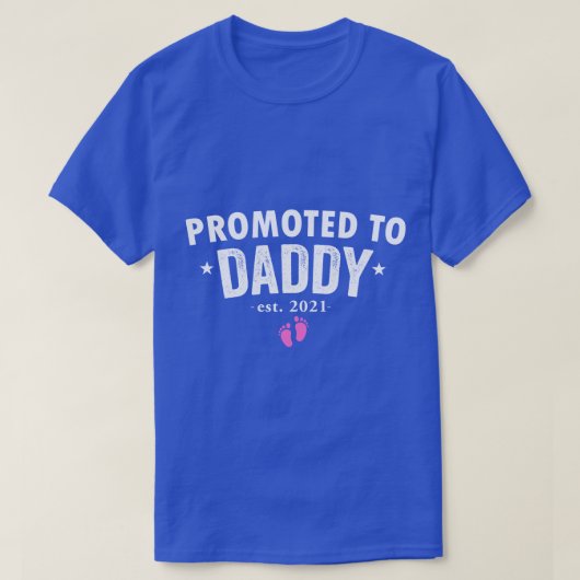 Aangepromoveerd tot papa 2021 Binnenkort om pap-vr T-shirt (Design voorkant)