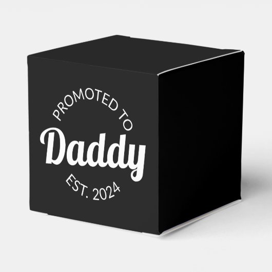 Aangepromoveerd tot papa Oost. 124 Bedankdoosjes (Achterkant)