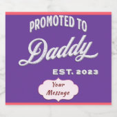 Aangepromoveerd tot papa Oost. 2023 voor het eerst Bier Etiket (Enkel label)