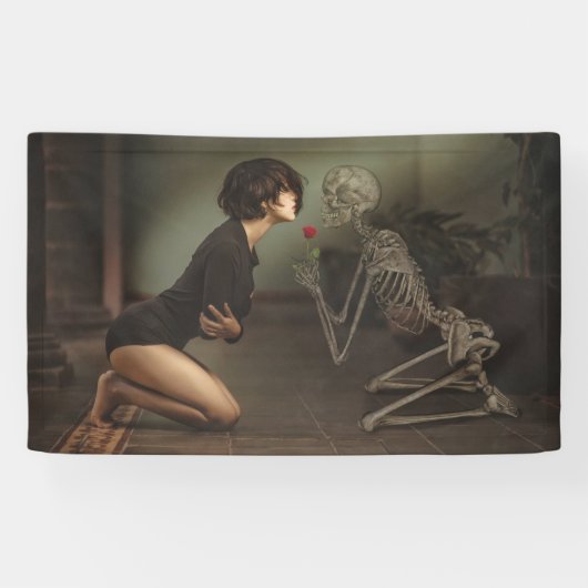 Aangeraakt door de Dood Spandoek (Horizontaal)