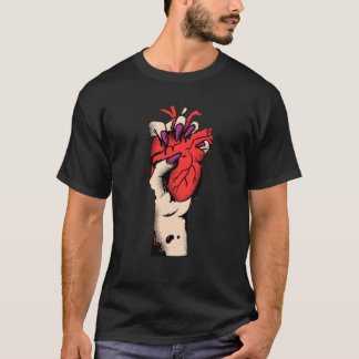 Aangeraakt door Love Heart Print T-shirt