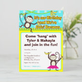 Aangeraden apen kaart (Staand voorkant)