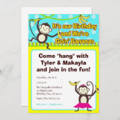 Aangeraden apen kaart (Voorkant / Achterkant)