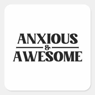 Aangeraden en Geweldige Vierkante Sticker