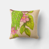 Aangeraden Oerwoud en dragonfly Kussen (Achterkant)