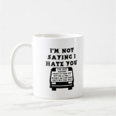 Aangereden Door een Bus Grappige Mok (Links)