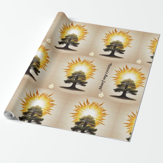 "Aangereden door Natuur" Cadeaupapier (Uitgerold)
