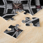 Aangesloten bij de Crossroad Jigzaag Puzzle Legpuzzel (Zijkant)