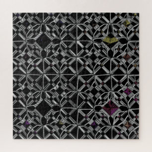 Aangesloten bij de Crossroad Jigzaag Puzzle Legpuzzel