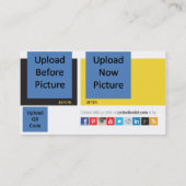 Aangesloten Visitekaartje coach met QR-code (Achterkant)