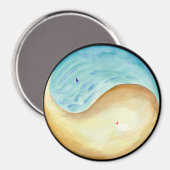 "Aangespoeld en meegesleurd" Mandala magneet (Voorkant / Achterkant)