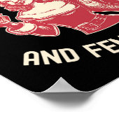 Aangespoord door kerstvreugde en Vrouw Rage Patria Poster (Hoek)