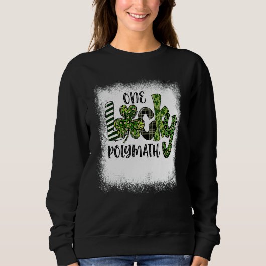 Aangesprongen St Patricks Day Leopard One Lucky Po Trui (Voorkant)