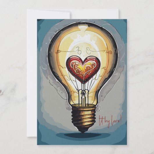 Aangestoken door Liefde Feestdagenkaart (Voorkant)