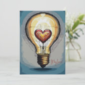 Aangestoken door Liefde Feestdagenkaart (Staand voorkant)