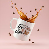 Aangestoken door Love & Coffee Schattige Funny Cof Koffiemok