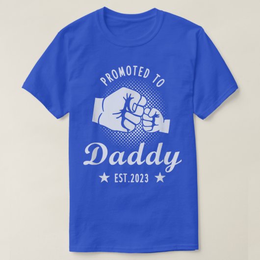 Aangestudeerd aan papa Est 2023 Pap Zwangerschap A T-shirt (Design voorkant)