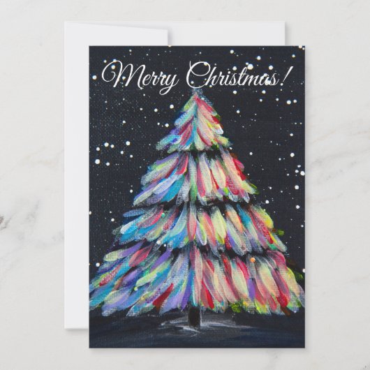 Aangetrokken tot licht feestdagenkaart (Voorkant)