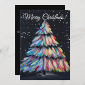 Aangetrokken tot licht feestdagenkaart (Voorkant / Achterkant)