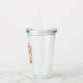 Aangevoed door Iced Coffee en Angst Tumbler Acryl Drinkbeker (Links)
