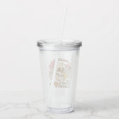 Aangevoed door Iced Coffee en Angst Tumbler Acryl Drinkbeker (Achterkant)