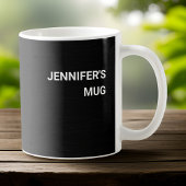 Aangevoed door koffie en spreadsheets - Black Grad Koffiemok